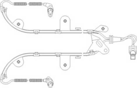 ABS-givare, Sensor, hjulvarvtal, Bak, Bakaxel, Bakaxel, båda sidor, Höger bak, Vänster bak, Höger, Vänster, ford,mazda, 1 011 7