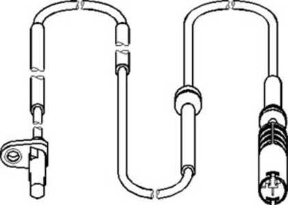 ABS-givare, Sensor, hjulvarvtal, Bakaxel, båda sidor, bmw 5 touring [e61], 3452 6 771 701, 6 771 701, AB2009, LAB567
