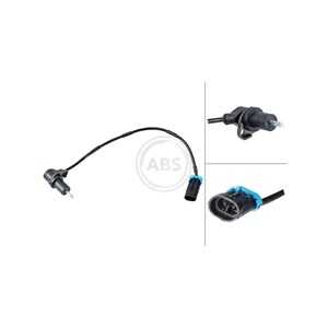 ABS-givare, Sensor, hjulvarvtal, Bakaxel, Bakaxel vänster, chevrolet,daewoo, 96312554, 96378203, 96809665