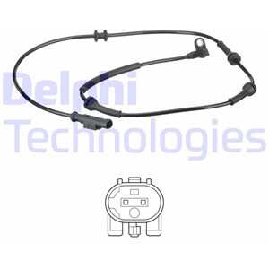 ABS-givare, Sensor, hjulvarvtal, Bakaxel, Framaxel, Höger, Vänster, fiat panda, panda van, lancia ypsilon, 51846660, 52012823, 