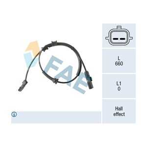 ABS-givare, Sensor, hjulvarvtal, Bakaxel, renault laguna ii, laguna grandtour ii, 82 00 539 276