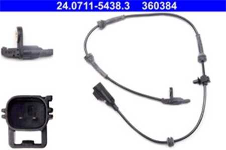 ABS-givare, Sensor, hjulvarvtal, Bakaxel, land rover freelander 2, freelander 2 van, LR039934, LR062647