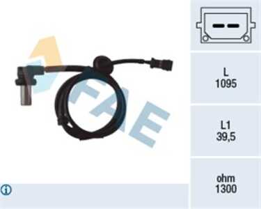 ABS-givare, Sensor, hjulvarvtal, Fram, höger eller vänster, audi,vw, 8D0 927 803, ALS-426