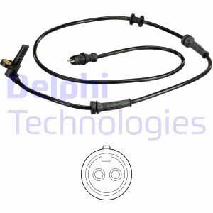 ABS-givare, Sensor, hjulvarvtal, framaxel höger, framaxel vänster, alfa romeo,fiat,lancia, 46763853