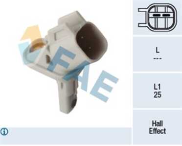 ABS-givare, Sensor, hjulvarvtal, framaxel höger, volvo s60 ii, s80 ii, v60 i, v70 iii, xc60 suv i, xc70 ii, 30793929, 31423572