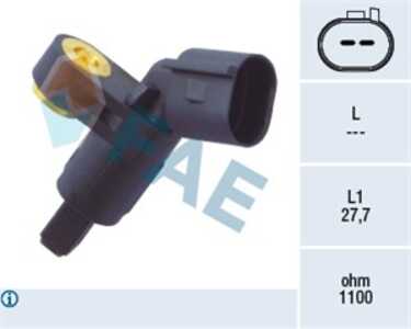 ABS-givare, Sensor, hjulvarvtal, framaxel höger, audi,seat,skoda,vw, 1H0 927 808, 1J0 927 804, ALS-465