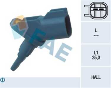 ABS-givare, Sensor, hjulvarvtal, Framaxel, ford,mazda,volvo, 1356184, 3M5T-2B372-DA