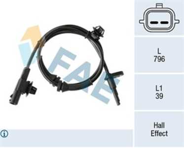 ABS-givare, Sensor, hjulvarvtal, Framaxel, nissan micra iv, note, 47910-1HA0A