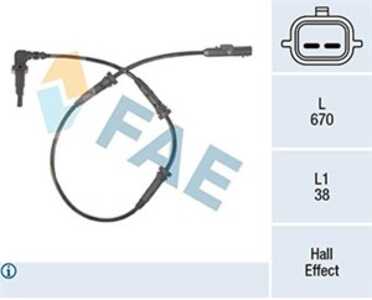 ABS-givare, Sensor, hjulvarvtal, Framaxel, dacia,renault, 47 91 042 25R, 47 91 048 22R, 47 91 049 91R, 479104225R, 479104822R, 