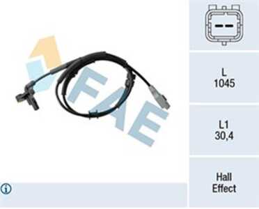 ABS-givare, Sensor, hjulvarvtal, Framaxel, citroën xsara picasso, 4545 C7, 4545.C7, 96 469 712, 96.469.712