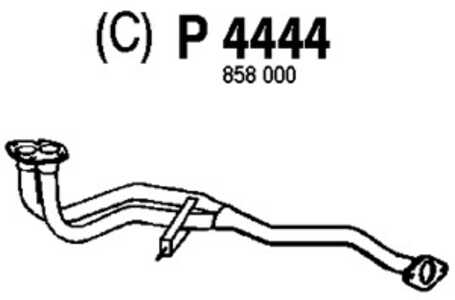 Avgasrör, Fram, opel astra f, astra f halvkombi, astra f kombi, 854241, 858000, 90448077