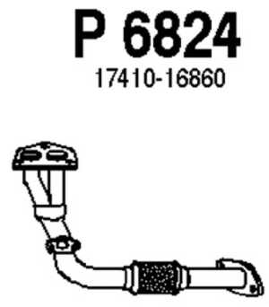 Avgasrör, Fram, toyota carina e vi, carina e sedan vi, carina e sportswagon vi, 17410-16860