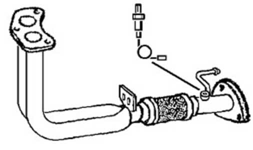 Avgasrör, Fram, honda accord vi, accord hatchback vi, 18210-S1AE01
