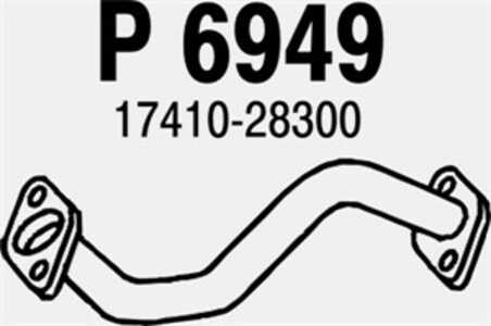 Avgasrör, Fram, toyota avensis verso, 17410-28300