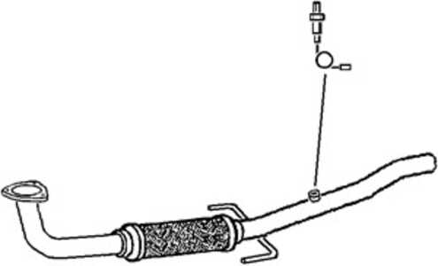 Avgasrör, Mitt, opel signum halvkombi, vectra c, vectra c gts, vectra c kombi, vauxhall signum, vectra mk ii, 55352870, 5854225