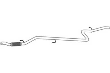 Avgasrör, Mitt, fiat doblo minibus,  minivan, doblo skåp/stor limousine, 51709484