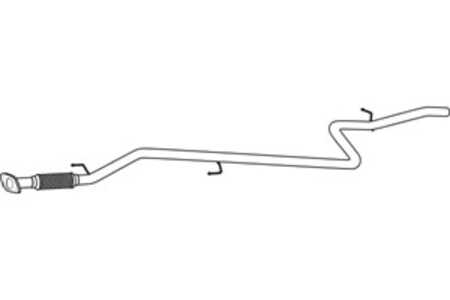 Avgasrör, Mitt, fiat doblo minibus,  minivan, doblo skåp/stor limousine, 51781914