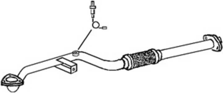 Avgasrör, Mitt, opel vectra b, vectra b halvkombi, vectra b kombi, 858164