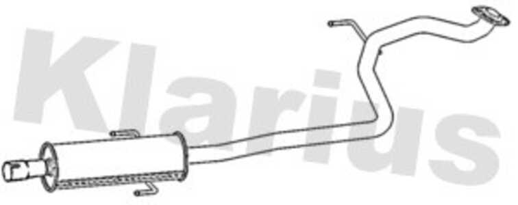 Avgasrör, Mitt, toyota yaris, 174100J050