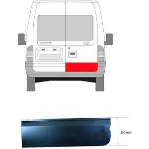 Bakdörr, Höger bak, ford transit buss, transit skåp, transit tourneo buss