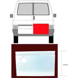 Bakdörr, Höger, vw transporter buss iv, transporter skåp iv