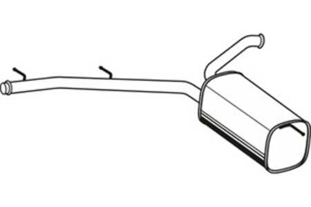 Bakre ljuddämpare, Bak, citroën,fiat,peugeot, 1730-57, 9661845180