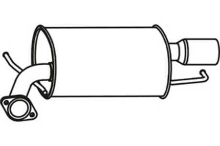 Bakre ljuddämpare, Bak, mazda 6 hatchback, 6 kombi, 6 sedan, L507-40-100B, L807-40-100E, L809-40-100B