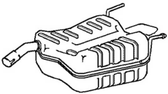 Bakre ljuddämpare, Bak, fiat croma, opel vectra c, vectra c gts, vauxhall vectra mk ii, 55180389, 5852177