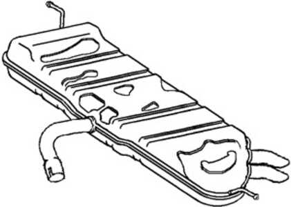 Bakre ljuddämpare, Bak, vw touran, 1K6253609L, 1T0253609D