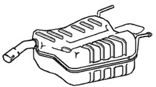 Bakre ljuddämpare, Bak, opel vectra c, vectra c gts, vectra c kombi, vauxhall vectra mk ii, 5852176, 5852180