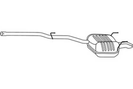 Bakre ljuddämpare, Bak, mercedes-benz c-klass [w202], c-klass t-model [s202], 2024901521, 2024902921