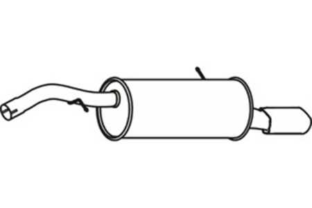 Bakre ljuddämpare, Bak, peugeot 2008 i, 207, 207 cc, 207 sw, 208 i, 1730-85, 1730-X1