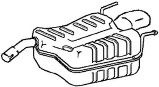 Bakre ljuddämpare, Bak, opel vectra c, vectra c gts, vauxhall vectra mk ii, 13101997, 5852189