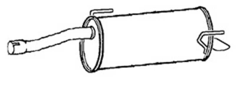 Bakre ljuddämpare, Bak, opel corsa d, corsa d skåp/halvkombi, 55702051, 55702052, 5852689, 5852690