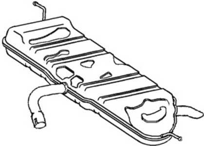 Bakre ljuddämpare, Bak, vw touran, 1T0253609, 1T0253609AG, 1T0253609AN, 1T0253609J