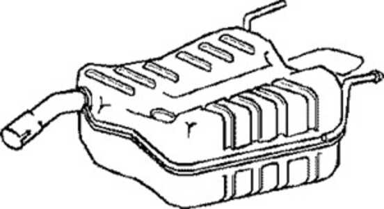 Bakre ljuddämpare, Bak, fiat croma, opel vectra c, vectra c gts, vauxhall vectra mk ii, 51801589, 5852179, 5852671, 73502843