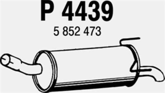 Bakre ljuddämpare, Bak, opel zafira / zafira family b, vauxhall zafira mk ii, 5852473