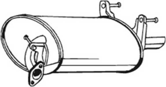 Bakre ljuddämpare, toyota corolla compact, corolla liftback, 174301A300