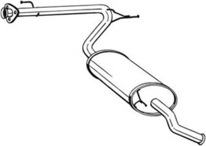 Bakre ljuddämpare, citroën,fiat,peugeot, 1344237080, 1352368080, 1726PN, 1726WJ, 1730A9, 1730Y8