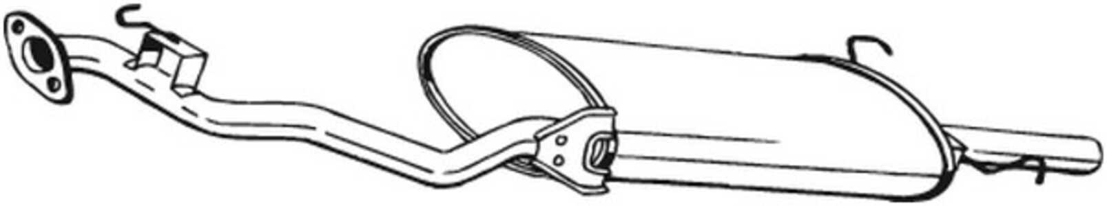 Bakre ljuddämpare, honda accord v, rover 600 i, 18030SN7A30, 18307SN7A30, 18307SN7A30HE, GEX33562, WDE100200