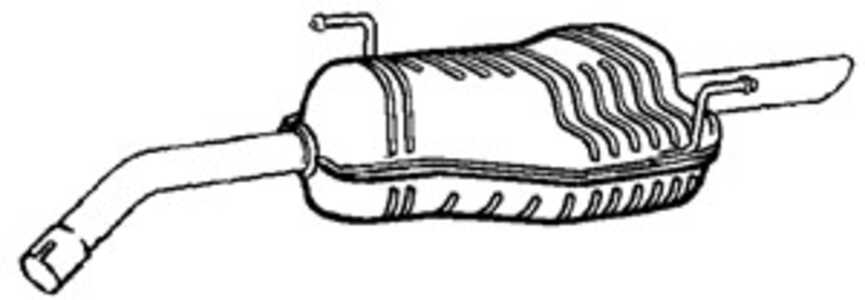 Bakre ljuddämpare, alfa romeo 147, 46816690