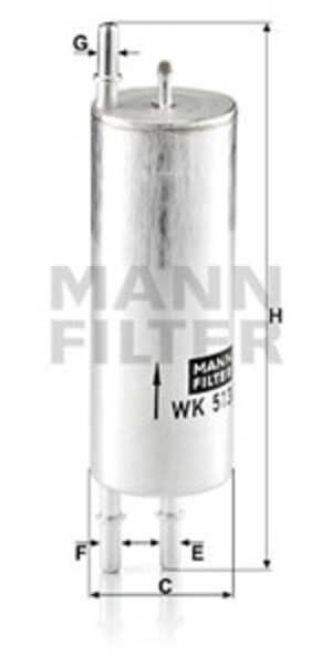 Bränslefilter, bmw x5 [e53], land rover range rover iii, 16 12 6 754 016, 6 754 016, WFL 000020, WFL 000021