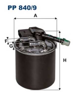 Bränslefilter, mercedes-benz, 16400-HG00B, 651 090 16 52, 651 090 28 52, A 651 090 16 52, A 651 090 28 52