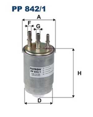 Bränslefilter, ssangyong actyon i, actyon sports i, kyron, rexton / rexton ii, rodius i, 22400-08020, 66509-21001, 66509-21001D