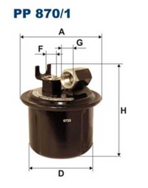 Bränslefilter, honda accord v, rover 600 i, 16010-SM-4507, 16010-SM-4951, 16010-SM-4952, 16010-SM4-K51, WJH 100720