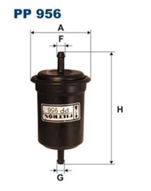 Bränslefilter, daihatsu sirion, terios, 23300-87402, 23300-87403, 23300-87403-000, 5026 009