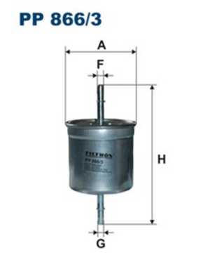 Bränslefilter, volvo s60 i, s80 i, v70 ii, xc70 ii, xc70 cross country i, xc90 i, 30636704, 32242189