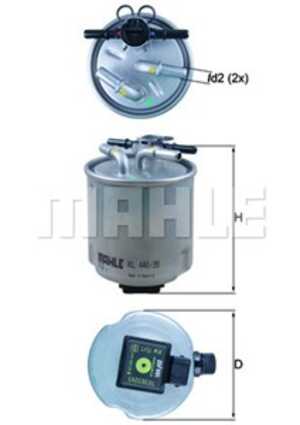 Bränslefilter, nissan qashqai / qashqai +2 i, qashqai / qashqai +2 van i, x-trail, x-trail van, renault koleos i, 16400JY00B, 1