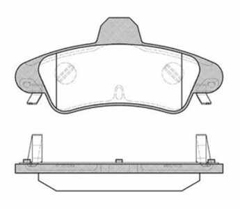 Bromsbeläggsats, Bak, ford cougar, mondeo i, mondeo ii, mondeo sedan i, mondeo sedan ii, mondeo turnier i, mondeo turnier ii, 1