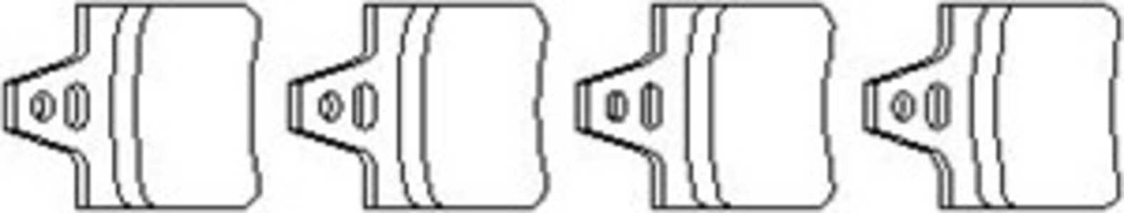 Bromsbeläggsats, Bak, citroën xantia, xm, 95 667 788, E 172 193